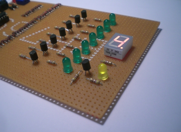 Der fertige Zähler im Betrieb