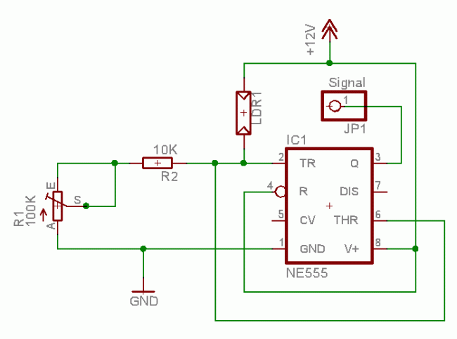 Die Lichtschrankenschaltung