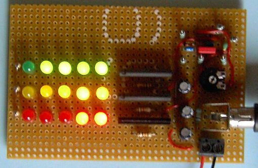 Die fertige Schaltung im Betrieb